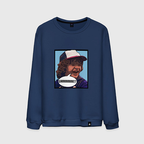 Мужской свитшот Очень странные дела / Тёмно-синий – фото 1