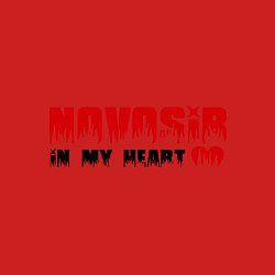Свитшот хлопковый мужской Novosib in my heart, цвет: красный — фото 2