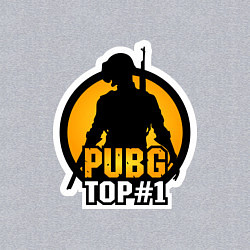 Свитшот хлопковый мужской PUBG Top 1, цвет: меланж — фото 2