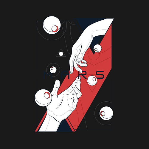 Мужской свитшот Mars / Черный – фото 3