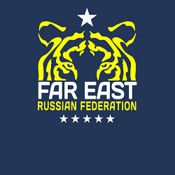 Свитшот хлопковый мужской Far East: Russian Federation, цвет: тёмно-синий — фото 2