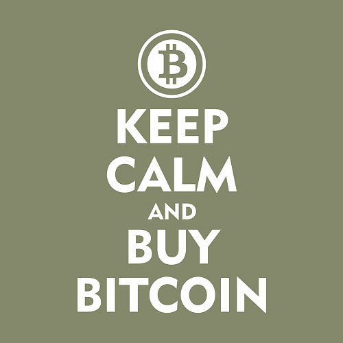Мужской свитшот Keep Calm & Buy Bitcoin / Авокадо – фото 3