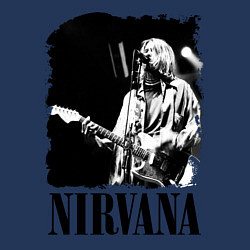 Свитшот хлопковый мужской Black Nirvana, цвет: тёмно-синий — фото 2