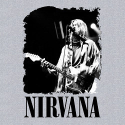 Свитшот хлопковый мужской Black Nirvana, цвет: меланж — фото 2