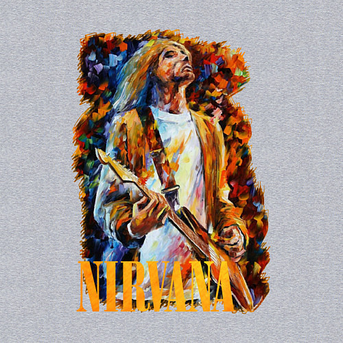 Мужской свитшот Cobain Art / Меланж – фото 3