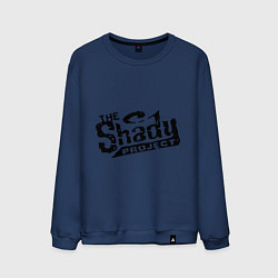 Свитшот хлопковый мужской The shady project, цвет: тёмно-синий