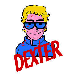 Свитшот хлопковый мужской Dexter Comics, цвет: белый — фото 2