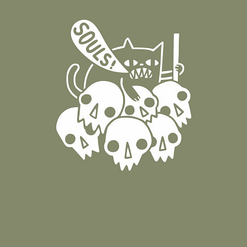 Мужской свитшот Cat Got Your Soul / Авокадо – фото 3