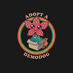 Свитшот хлопковый мужской Adopt a Demodog, цвет: черный — фото 2