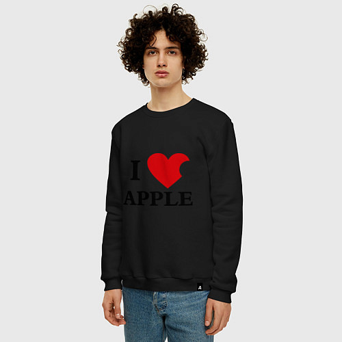 Мужской свитшот Love Apple / Черный – фото 3