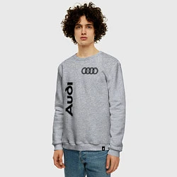 Свитшот хлопковый мужской Audi Style, цвет: меланж — фото 2