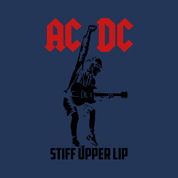 Свитшот хлопковый мужской AC/DC: Stiff Upper Lip, цвет: тёмно-синий — фото 2