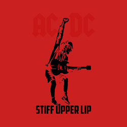 Свитшот хлопковый мужской AC/DC: Stiff Upper Lip, цвет: красный — фото 2