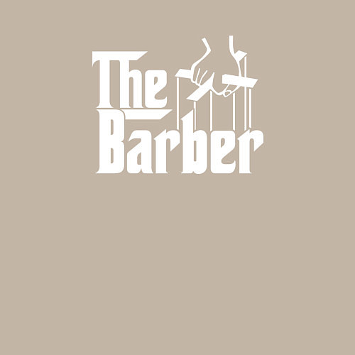 Мужской свитшот The Barber Godfather / Миндальный – фото 3