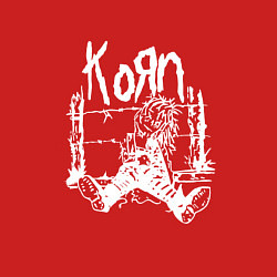 Свитшот хлопковый мужской Korn, цвет: красный — фото 2