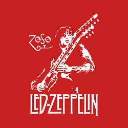 Свитшот хлопковый мужской Led Zeppelin, цвет: красный — фото 2