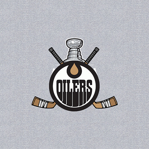 Мужской свитшот Edmonton Oilers Hockey / Меланж – фото 3