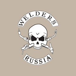 Свитшот хлопковый мужской Welders Russia, цвет: миндальный — фото 2