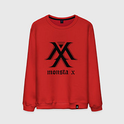 Свитшот хлопковый мужской Monsta X, цвет: красный
