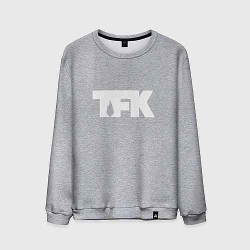 Мужской свитшот TFK: White Logo / Меланж – фото 1