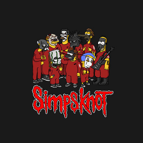 Мужской свитшот SimpsKnot / Черный – фото 3