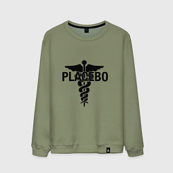 Свитшот хлопковый мужской Placebo, цвет: авокадо