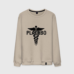 Свитшот хлопковый мужской Placebo, цвет: миндальный
