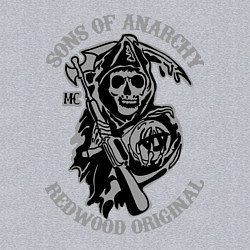 Свитшот хлопковый мужской Sons of Anarchy: Redwood Original, цвет: меланж — фото 2