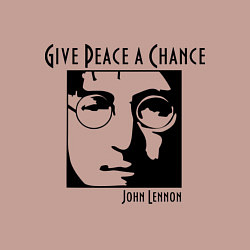 Свитшот хлопковый мужской Give Peace a Chance, цвет: пыльно-розовый — фото 2