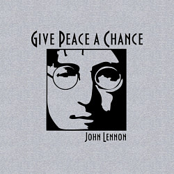 Свитшот хлопковый мужской Give Peace a Chance, цвет: меланж — фото 2