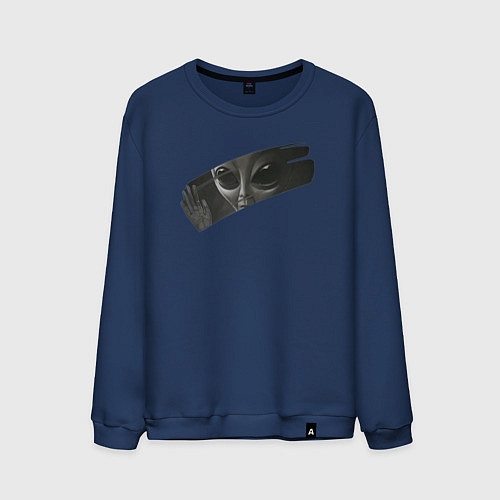 Мужской свитшот Alien433 / Тёмно-синий – фото 1