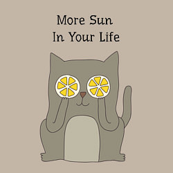 Свитшот хлопковый мужской More Sun In Your Life, цвет: миндальный — фото 2