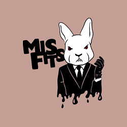 Свитшот хлопковый мужской Misfits Rabbit, цвет: пыльно-розовый — фото 2