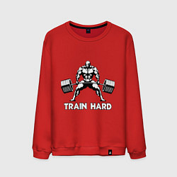 Мужской свитшот Train hard тренируйся усердно