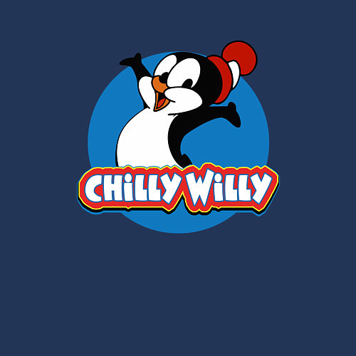 Мужской свитшот Chilly Willy / Тёмно-синий – фото 3
