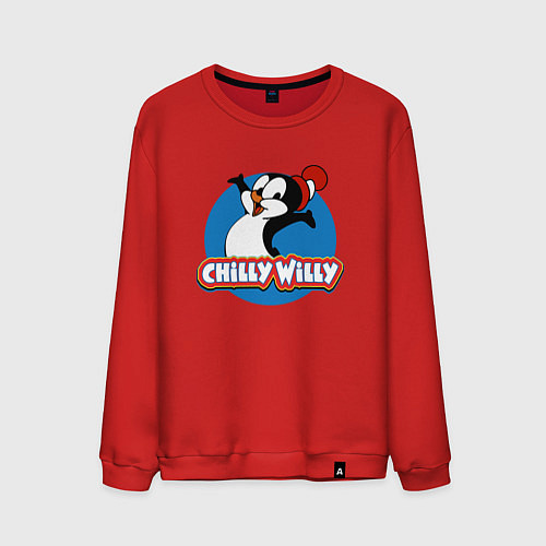 Мужской свитшот Chilly Willy / Красный – фото 1