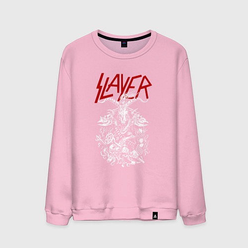 Мужской свитшот Slayer: Devil Goat / Светло-розовый – фото 1