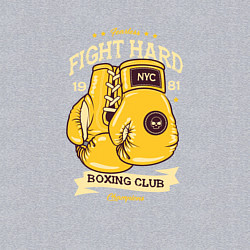 Свитшот хлопковый мужской Fight Hard 1901, цвет: меланж — фото 2