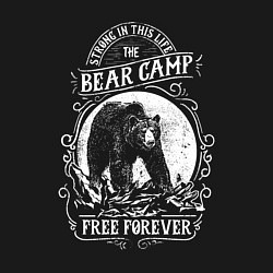 Свитшот хлопковый мужской Bear Camp Free Forever, цвет: черный — фото 2