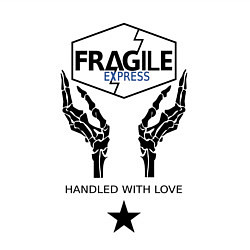 Свитшот хлопковый мужской Fragile Express, цвет: белый — фото 2