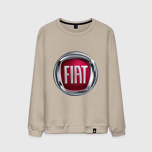 Мужской свитшот FIAT logo / Миндальный – фото 1