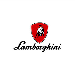 Свитшот хлопковый мужской Logo lamborghini, цвет: белый — фото 2