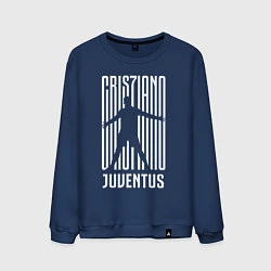 Свитшот хлопковый мужской Cris7iano Juventus, цвет: тёмно-синий