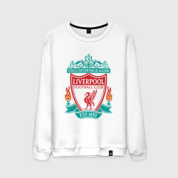 Свитшот хлопковый мужской Liverpool FC, цвет: белый