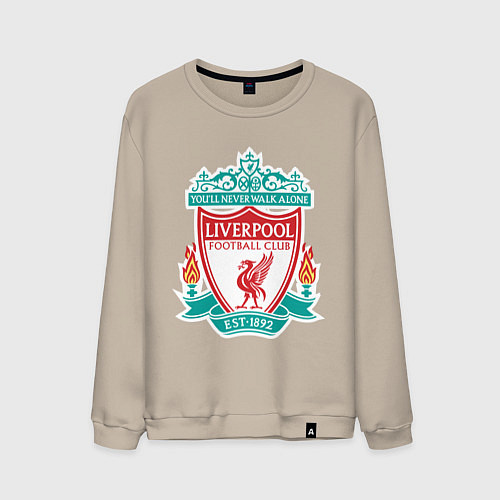 Мужской свитшот Liverpool FC / Миндальный – фото 1