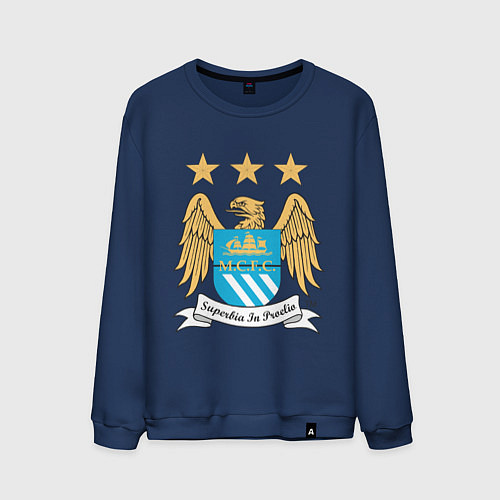 Мужской свитшот Manchester City FC / Тёмно-синий – фото 1