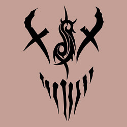 Свитшот хлопковый мужской Slipknot Demon, цвет: пыльно-розовый — фото 2