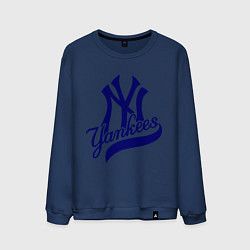 Свитшот хлопковый мужской NY - Yankees, цвет: тёмно-синий