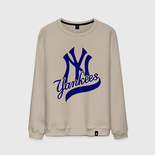 Мужской свитшот NY - Yankees / Миндальный – фото 1