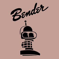 Свитшот хлопковый мужской Bender monochrome, цвет: пыльно-розовый — фото 2